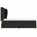 Box spring seng med madras Sort 200 x 140 cm Stof