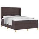 Box spring seng med madras Mørk Brun 200 x 140 cm Stof