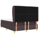 Box spring seng med madras Mørk Brun 200 x 140 cm Stof
