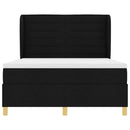 Box spring seng med madras Sort 200 x 160 cm Stof