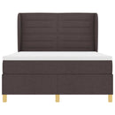 Box spring seng med madras Mørk Brun 200 x 160 cm Stof