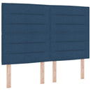 Box spring seng med madras med hovedgærde Blå 200 x 160 cm Stof