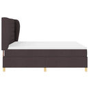 Box spring seng med madras Mørk Brun 200 x 180 cm Stof