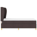 Box spring seng med hovedgærde Mørk Brun 200 x 80 cm Stof