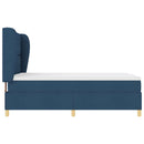 Box spring seng med hovedgærde Blå 190 x 140 cm Stof