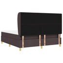 Box spring seng med hovedgærde Mørk Brun 200 x 180 cm Stof