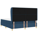 Box spring seng med hovedgærde Blå 200 x 180 cm Stof