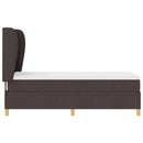 Box spring seng med pude Mørk Brun 200 x 80 cm Stof