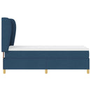Box spring seng med hovedgærde Blå 200 x 80 cm Stof