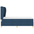 Box spring seng med hovedgærde Blå 200 x 100 cm Stof