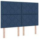 Box spring seng med hovedgærde Blå 190 x 140 cm Stof