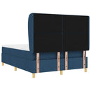 Box spring seng med hovedgærde Blå 190 x 140 cm Stof
