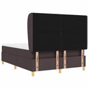Box spring seng med hovedgærde Mørk Brun 200 x 140 cm Stof