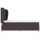 Box spring seng med hovedgærde Mørk Brun 200 x 140 cm Stof