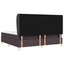 Box spring seng med hovedgærde Mørk Brun 200 x 200 cm Stof