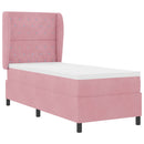 Box spring seng med madras Lyserød 200 x 80 cm Fløjl