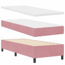 Box spring seng med madras Lyserød 200 x 80 cm Fløjl