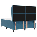 Box spring seng med madras Mørk blå 200 x 140 cm Fløjl