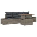 Have Spisebordssæt med pude 5 pcs Grå og Brun