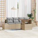 Have Spisebordssæt med pude 5 pcs Beige og grå