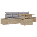 Have Spisebordssæt med pude 5 pcs Beige og grå