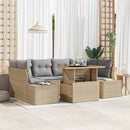 Have Spisebordssæt med pude 7 pcs Beige og grå