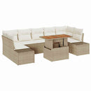 Have Spisebordssæt med pude 8 pcs Beige og creme