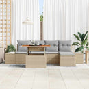 Have Spisebordssæt med pude 6 pcs Beige og grå