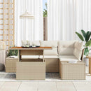 Havesofa Sæt 5 stk. Beige og creme