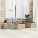 Havesofa Sæt 6 stk. Beige og grå