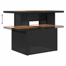 Havesofa Sæt 9 stk. Sort polyrattan