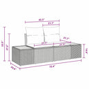 Have Spisebordssæt med pude 5 pcs Sort og Beige