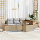 Have Spisebordssæt med pude 5 pcs Beige og grå