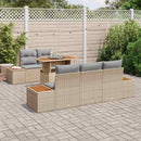 Have Spisebordssæt med pude 6 pcs Beige og grå