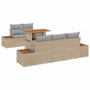 Have Spisebordssæt med pude 6 pcs Beige og grå