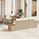 Havesofa Sæt 6 stk. Beige og creme