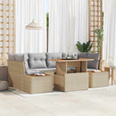 Have Spisebordssæt med pude 9 pcs Beige og grå