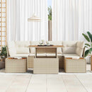Havesofa Sæt 9 stk. Beige og creme
