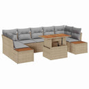 Havesofa Sæt 8 stk. Beige og grå