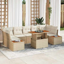 Have Spisebordssæt med pude 8 pcs Beige og creme