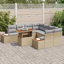 Have Spisebordssæt med pude 9 pcs Beige og grå