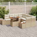Have Spisebordssæt med pude 9 pcs Beige og creme