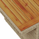 Havesofa Sæt 10 stk. Beige polyrattan