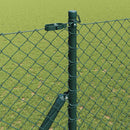 Kædetrådsgitter Grundfiks 10 x 1,6 m PVC-belagt stål Grøn Mesh