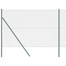 Kædetrådsgitter Grundfiks 10 x 1,6 m PVC-belagt stål Grøn Mesh