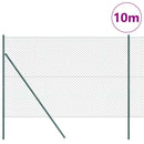 Kædetrådsgitter Grundfiks 10 x 1,6 m PVC-belagt stål Grøn Mesh