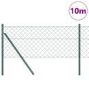 Kædetrådsgitter Grundfiks 10 x 0,4 m PVC-belagt stål Grøn Mesh