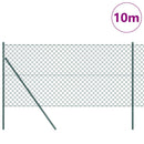 Kædetrådsgitter Grundfiks 10 x 1,2 m PVC-belagt stål Grøn Mesh