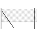 Kædetrådsgitter Grundfiks 10 x 0,4 m PVC-belagt stål Grå Mesh