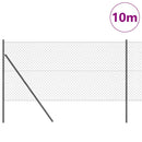 Kædetrådsgitter Grundfiks 10 x 1 m PVC-belagt stål Grå Mesh